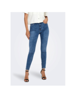 Jean skinny mila taille haute bleu femme - Only