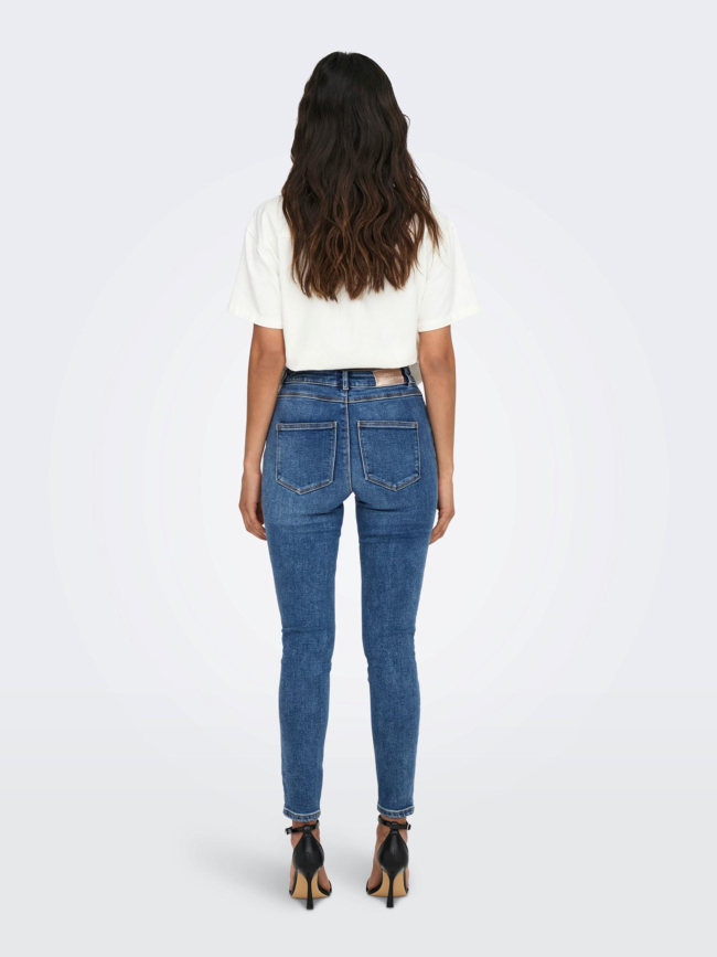 Jean skinny mila taille haute bleu femme - Only