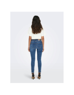 Jean skinny mila taille haute bleu femme - Only