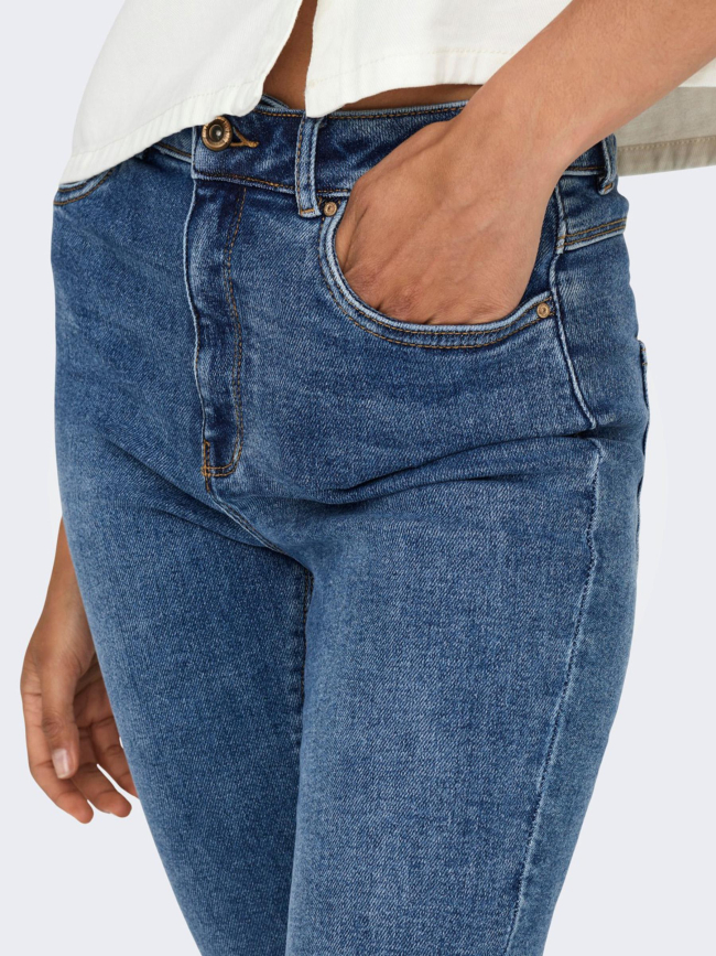 Jean skinny mila taille haute bleu femme - Only