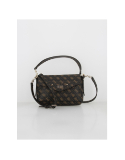 Sac à bandoulière eco brenton flap marron femme - Guess