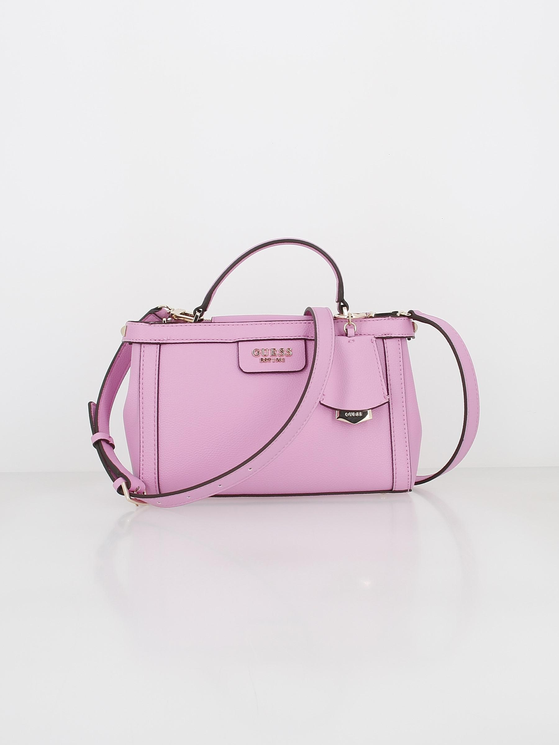 Sac à bandoulière eco angy satchel rose femme - Guess