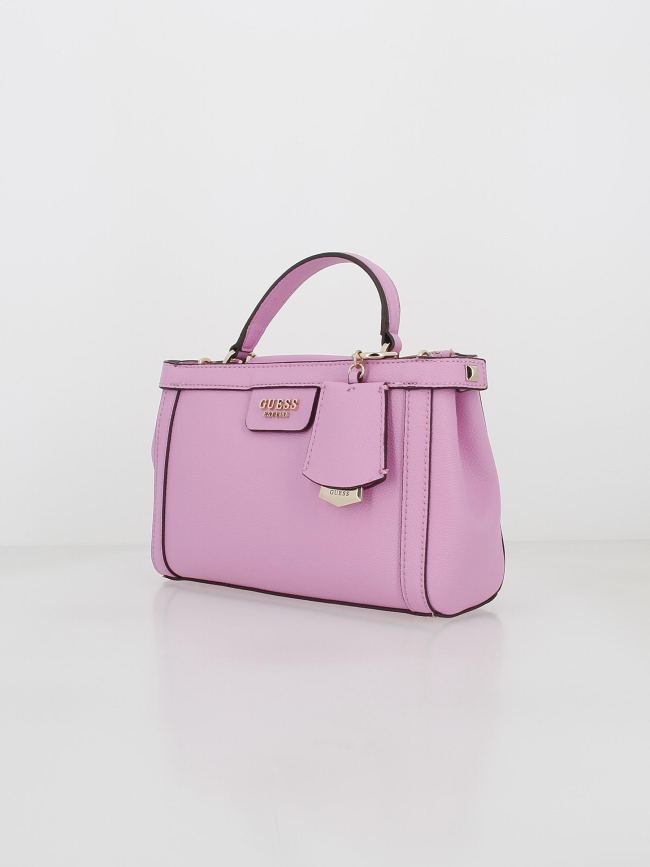 Sac à bandoulière eco angy satchel rose femme - Guess