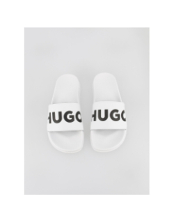 Claquettes match it slid blanc femme - Hugo