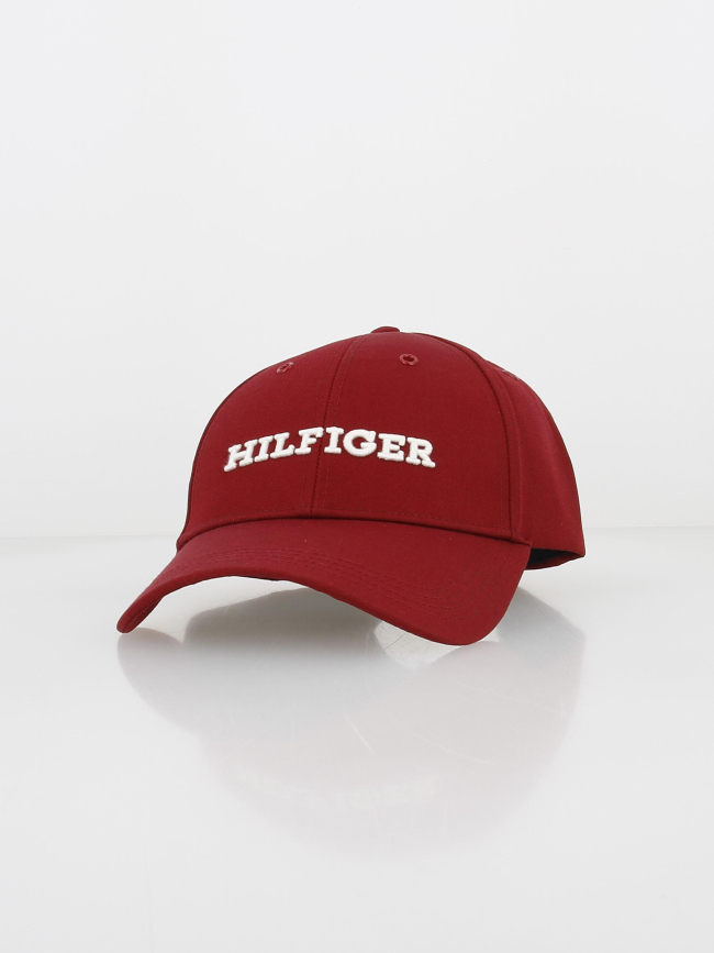 Casquette logo brodé bordeaux homme - Tommy Hilfiger