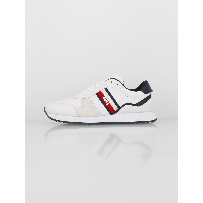 Baskets en cuir runner evo blanc homme - Tommy Hilfiger