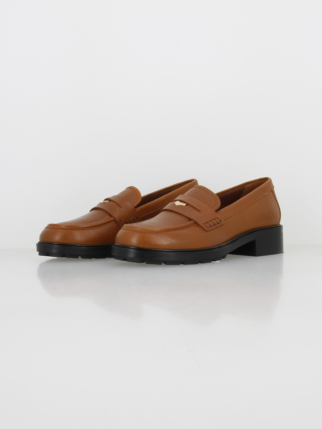 Mocassins iconic loafer marron femme - Tommy Hilfiger