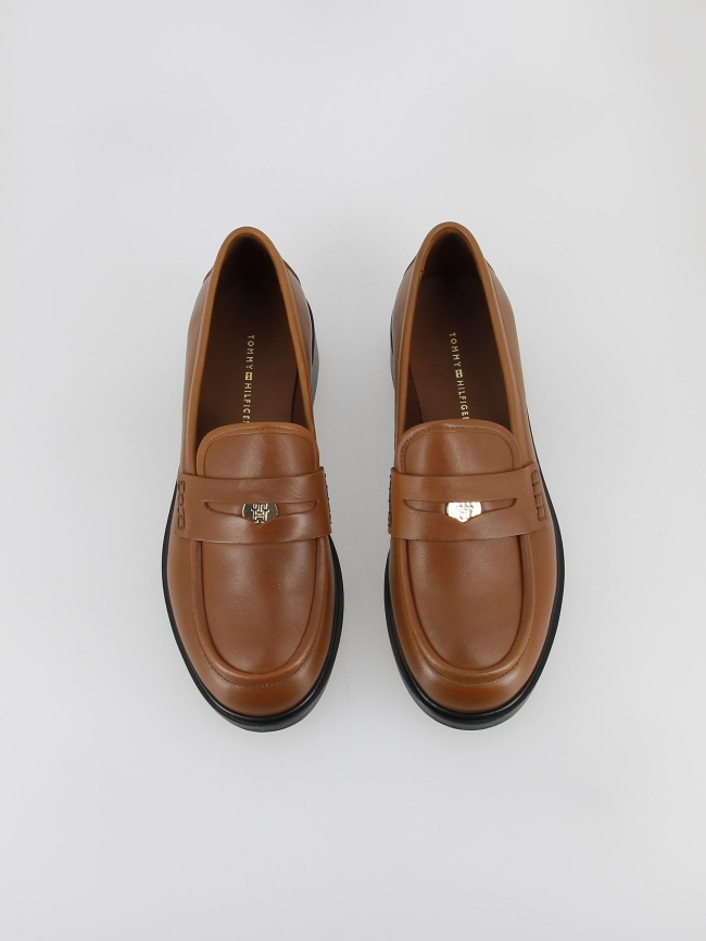 Mocassins iconic loafer marron femme - Tommy Hilfiger