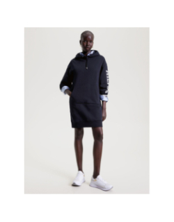 Robe sweat droite monotype bleu marine femme - Tommy Hilfiger