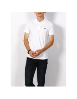 Polo core essentials uni logo blanc homme - Lacoste