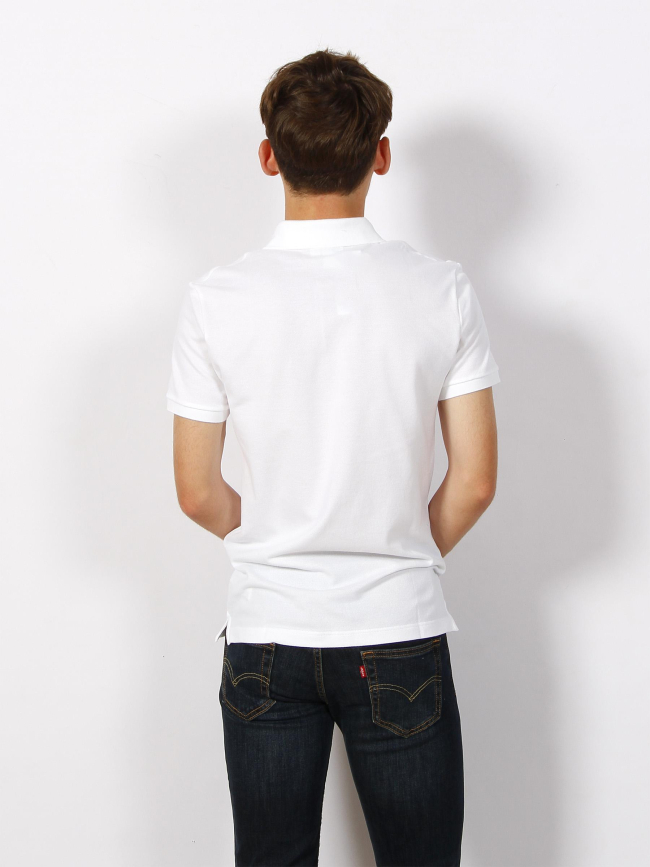 Polo core essentials uni logo blanc homme - Lacoste