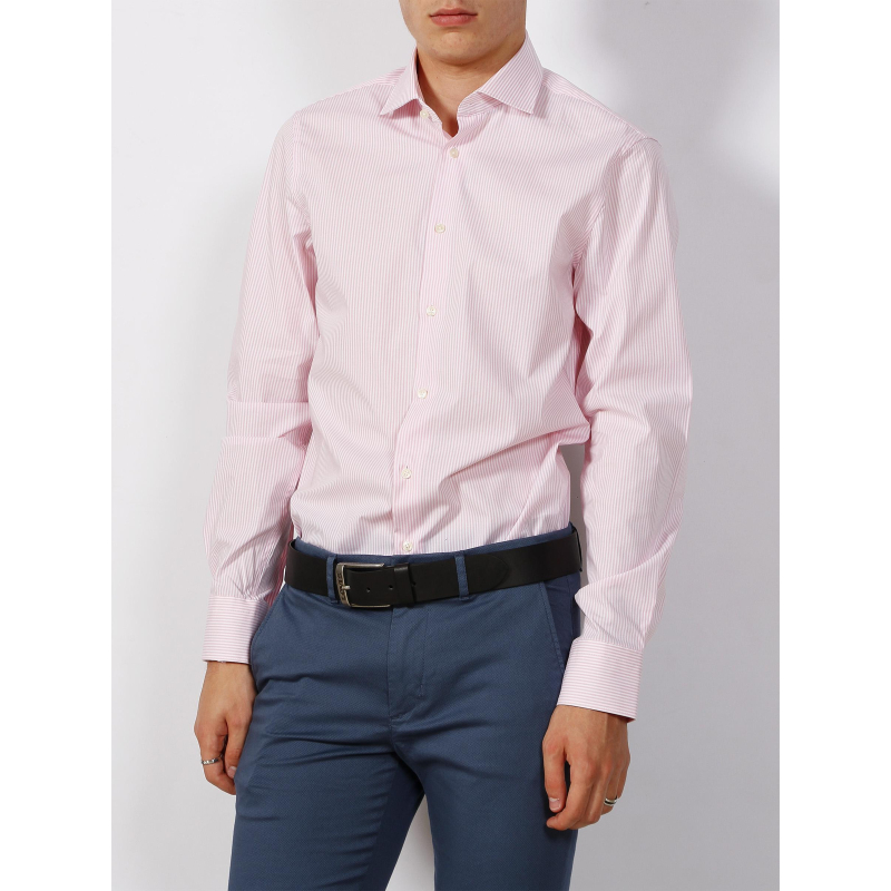 Chemise flex collar classic rayures roses homme - Tommy Hilfiger