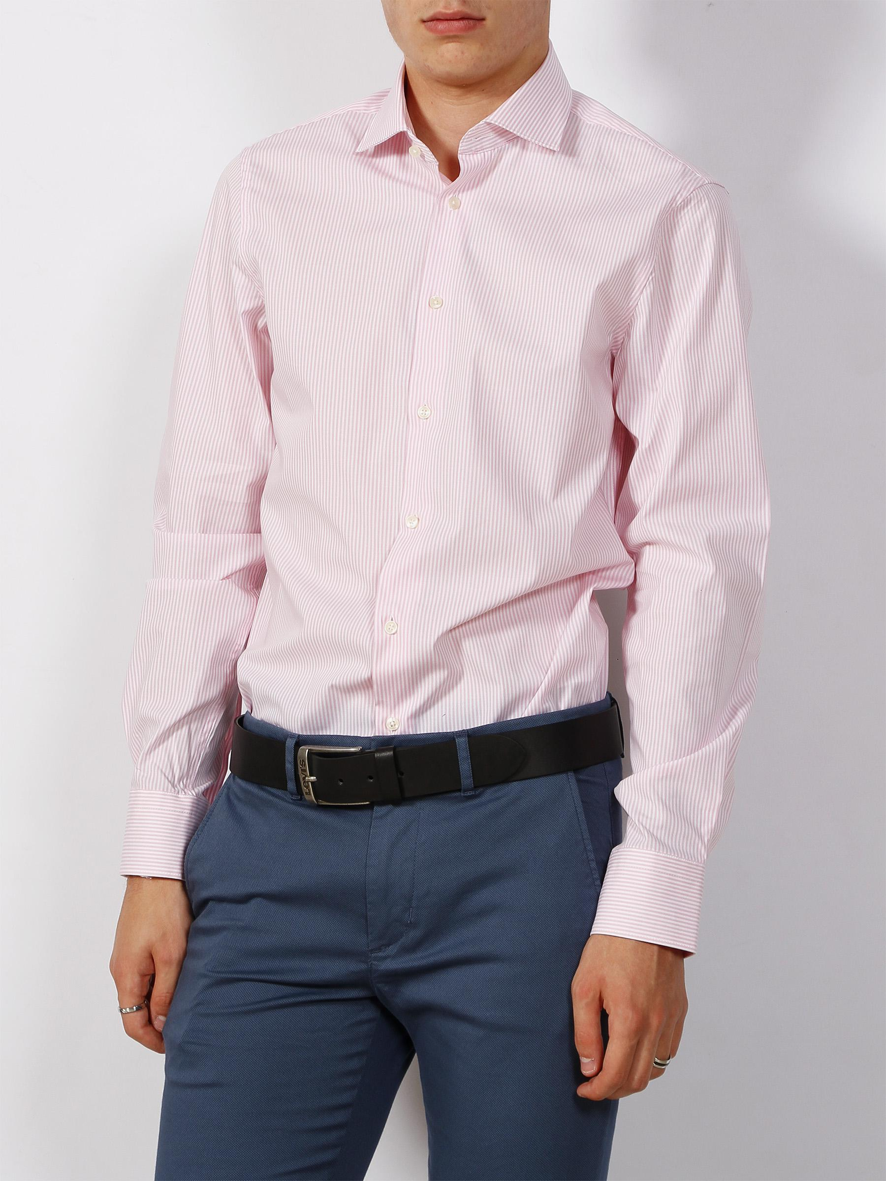 Chemise flex collar classic rayures roses homme - Tommy Hilfiger