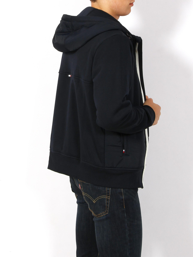 Veste mi-saison clean mix media bleu homme - Tommy Hilfiger