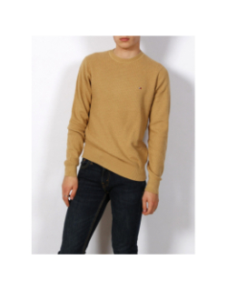 Pull interlaced structure marron clair homme - Tommy Hilfiger