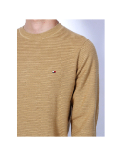 Pull interlaced structure marron clair homme - Tommy Hilfiger