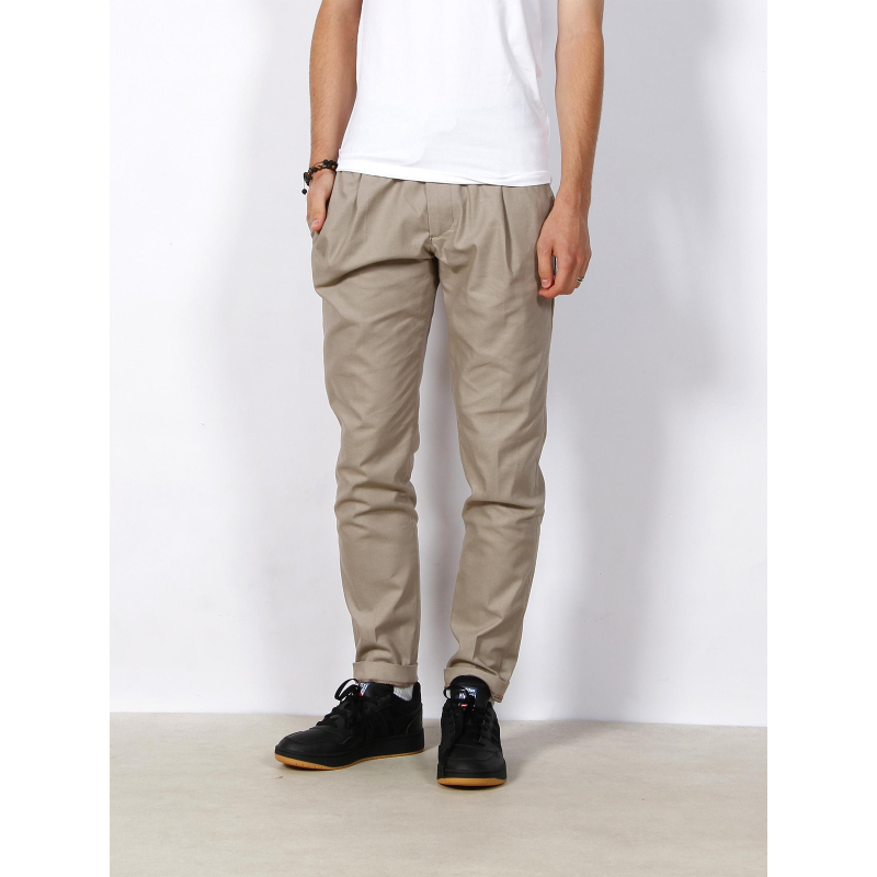 Jogger style chino hampton birds eye kaki homme - Tommy Hilfiger