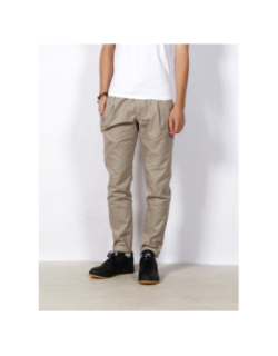 Jogger style chino hampton birds eye kaki homme - Tommy Hilfiger