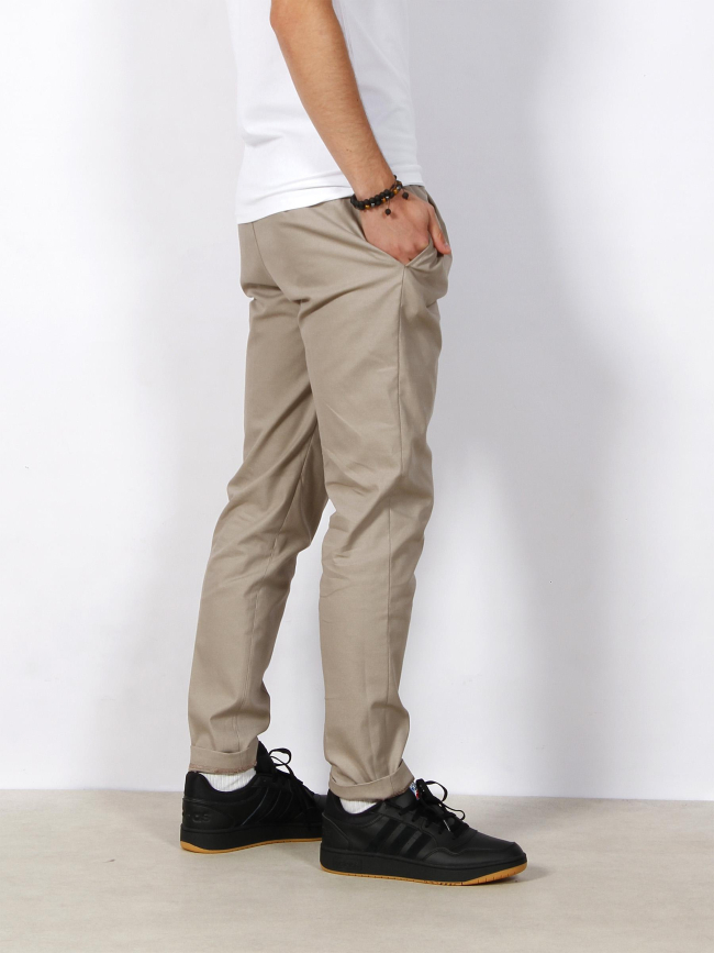 Jogger style chino hampton birds eye kaki homme - Tommy Hilfiger