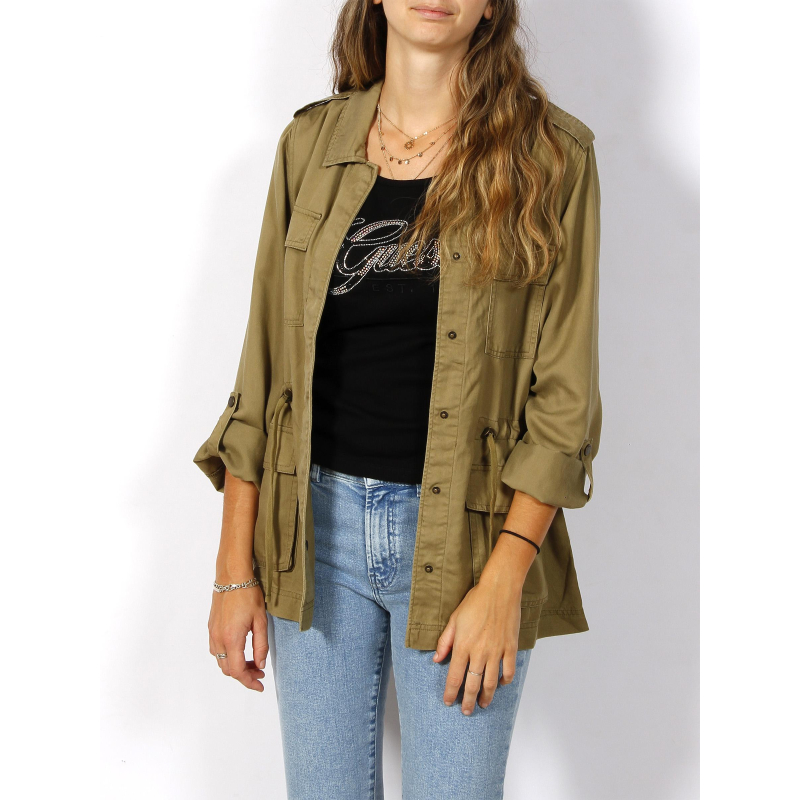 Veste légère kenya utility jacket kaki femme - Only