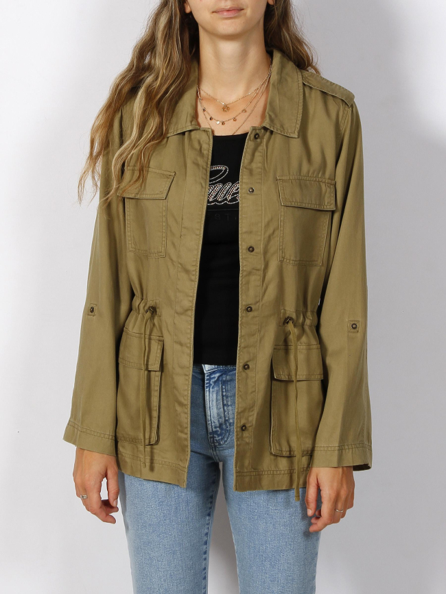 Veste légère kenya utility jacket kaki femme - Only