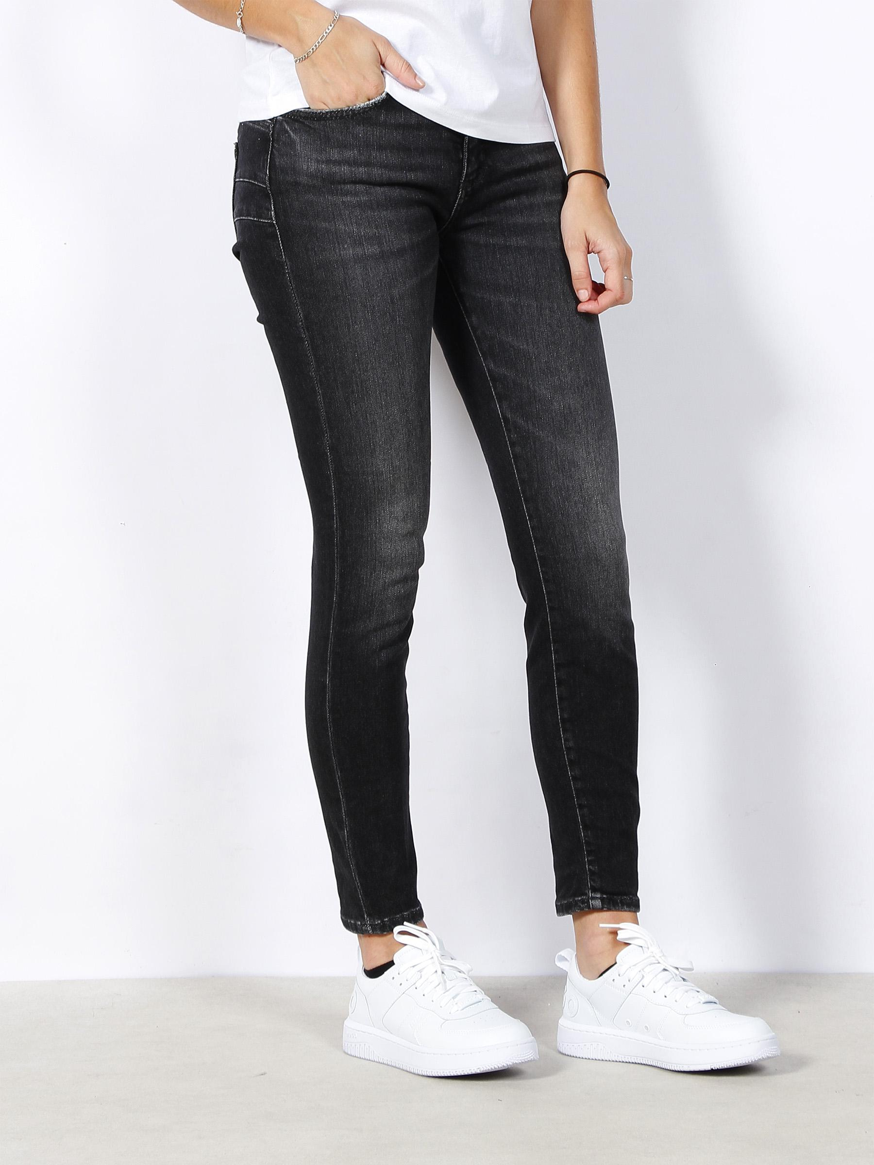 Jean shape up gris noir femme - Guess