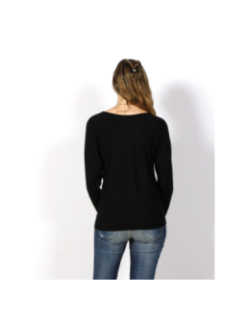 Pull manches longues marion batsleeve noir femme - Guess