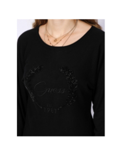 Pull manches longues marion batsleeve noir femme - Guess