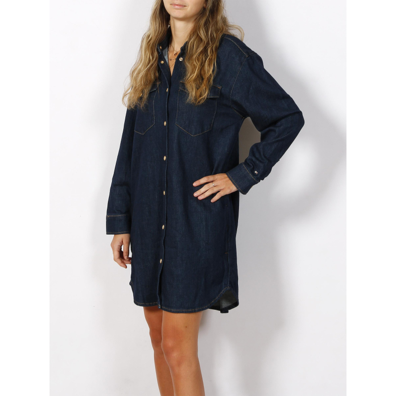 Robe en jean manches longues bleu femme - Tommy Hilfiger