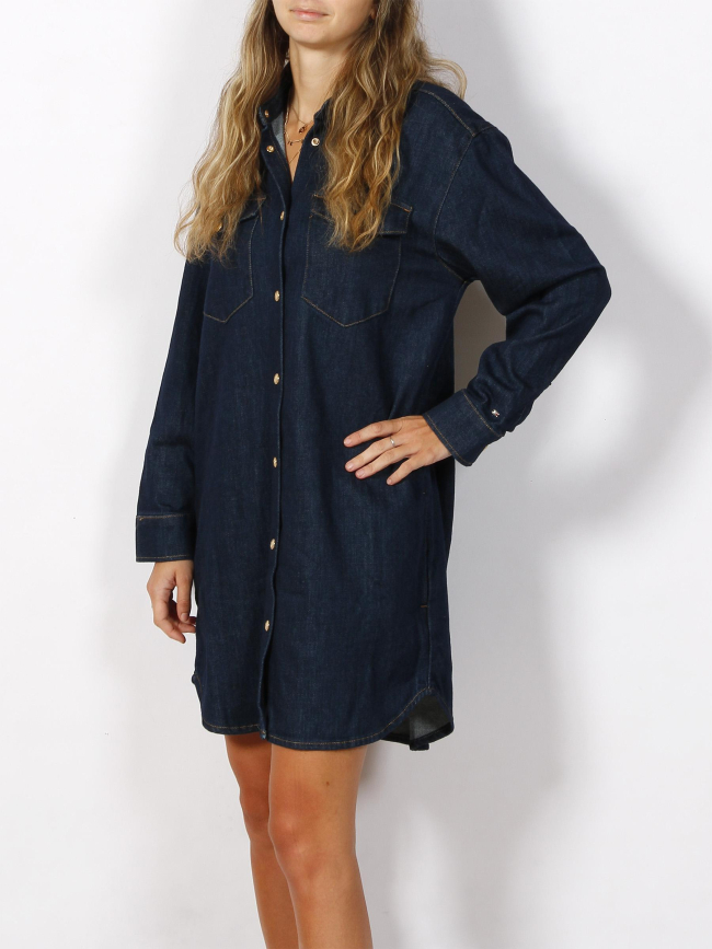 Robe en jean manches longues bleu femme - Tommy Hilfiger