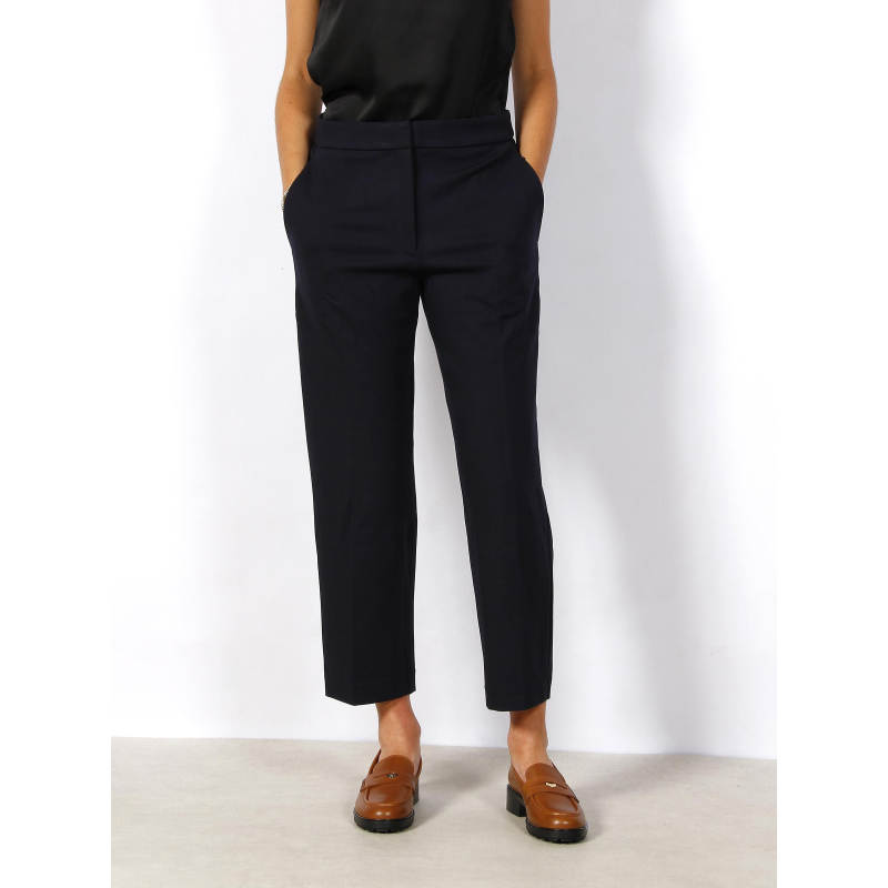 Pantalon tapered punto bleu marine femme - Tommy Hilfiger