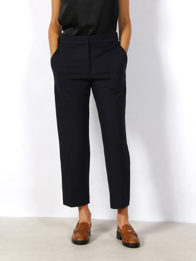 Pantalon tapered punto bleu marine femme - Tommy Hilfiger