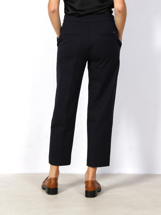 Pantalon tapered punto bleu marine femme - Tommy Hilfiger