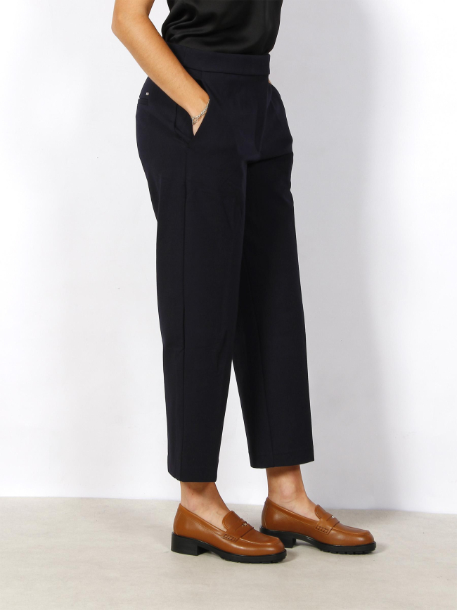 Pantalon tapered punto bleu marine femme - Tommy Hilfiger