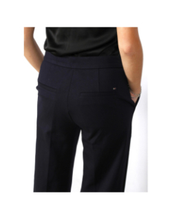 Pantalon tapered punto bleu marine femme - Tommy Hilfiger