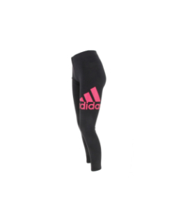 Legging de sport big logo rose noir fille - Adidas