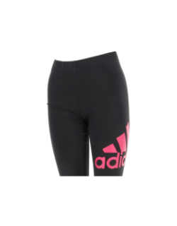 Legging de sport big logo rose noir fille - Adidas