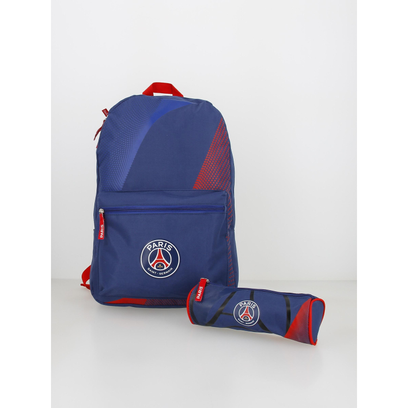 Sac à dos + trousse du PSG bleu rouge enfant - PSG