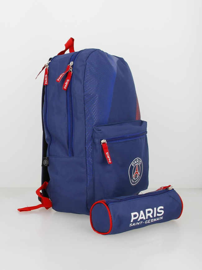Sac à dos + trousse du PSG bleu rouge enfant - PSG