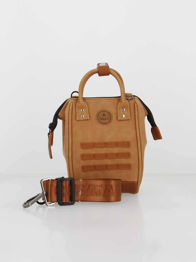 Sac à bandoulière nano moscou marron femme - Cabaïa