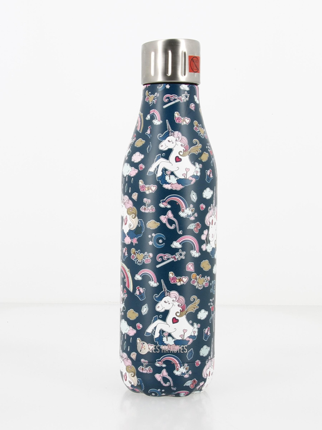 Gourde isotherme time up 500 ml licorne multicolore - Les Artistes