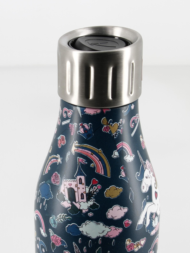 Gourde isotherme time up 500 ml licorne multicolore - Les Artistes