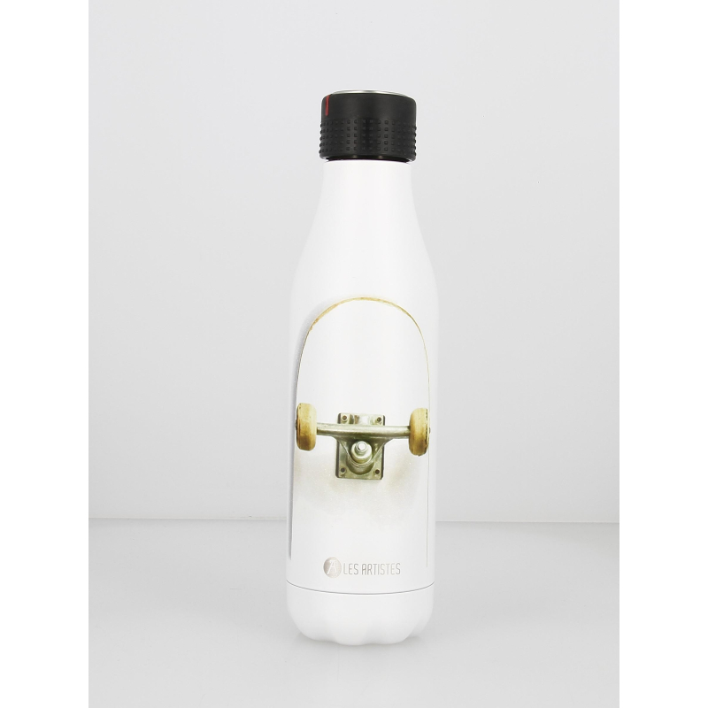 Gourde isotherme time up 500 ml skateboard blanc - Les Artistes