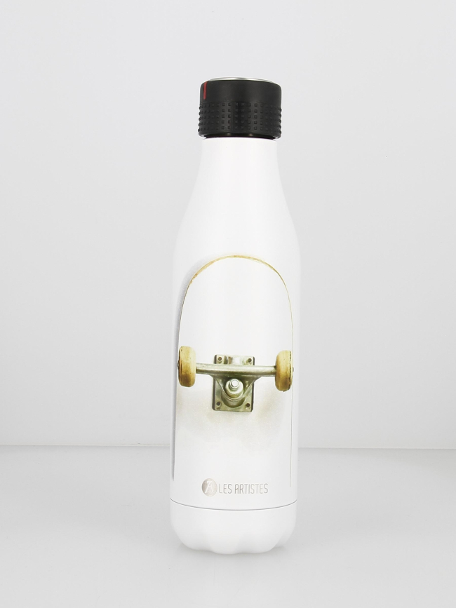 Gourde isotherme time up 500 ml skateboard blanc - Les Artistes