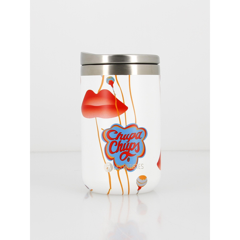 Mug isotherme travel chupa chups 350ml blanc - Les Artistes