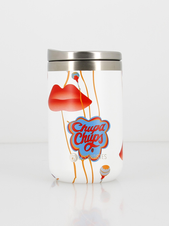 Mug isotherme travel chupa chups 350ml blanc - Les Artistes