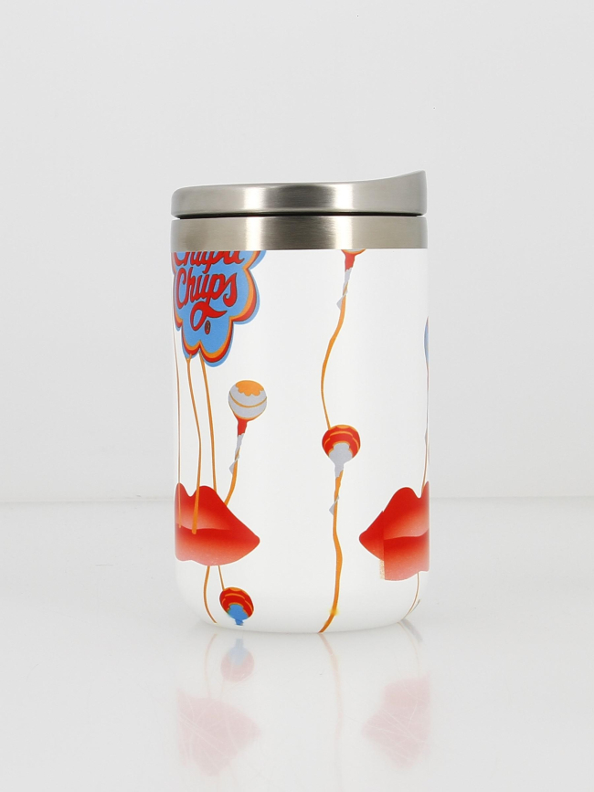 Mug isotherme travel chupa chups 350ml blanc - Les Artistes