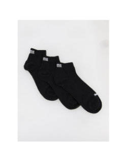 Lot de 3 paires de chaussettes quarter plain noir - Puma