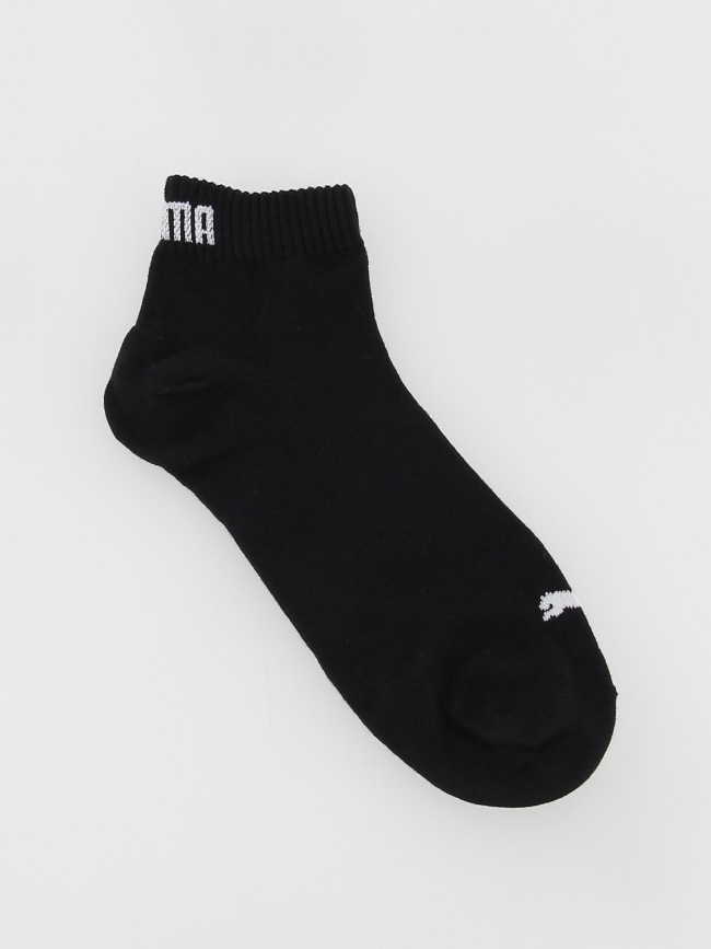 Lot de 3 paires de chaussettes quarter plain noir - Puma