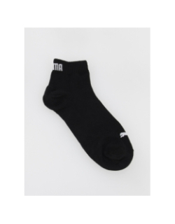 Lot de 3 paires de chaussettes quarter plain noir - Puma